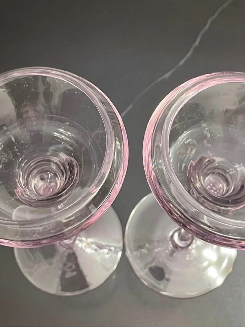 Oneida candle holders light pink